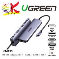 UGREEN USB-C 3.1 7 IN 1 DOCKING HDMI 4K @30HZ + 2*USB-A 3.0 + USB-C 3.1 + SD&TF CARD READER+ PD USB 
