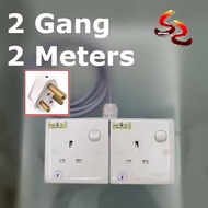 15A to 13A Multi Way Heavy Duty Trailing Power Extension Socket Cable Set 1GANG / 2GANG / 3GANG / 4G