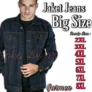Big Size Blue Black Jeans Jacket M, L, XL, 2xl, 3xl, 4xl, 5xl, 6xl, 7xl, 8xl, 10xl // Jumbo Jacket D