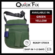 QuickFix Nail Bag With Strap Belt 3 Layer Pocket Beg Paku Kain Canvas Tebal Tools Alat-alat Worker S