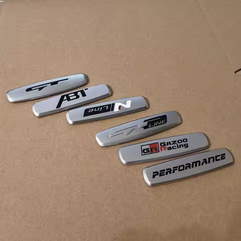 2pcs/lot Automobiles Emblem For AMG Sticker Brabus Seat Sticker BMW Badge Sticker For KIA GT Hyundai