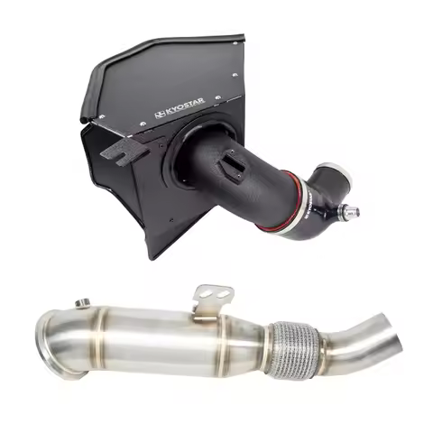 for Supra A90 A91 V2 Z4 B58 3.0L 4'' Aluminum Cold Air Intake with Turbo Inlet Pipe + Race Downpipe 
