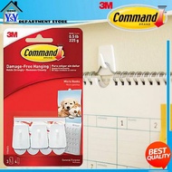 3M™ COMMAND™-GENERAL PURPOSE 17066-ANZ MICRO HOOK | WHITE 3 HOOK 4 STRIPS 225G
