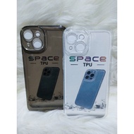 Original Space Silicone Tpu iphone 13 ip 14 ip 15 ip 13 mini ip 14 Plus SoftCase Casing Clear Bening