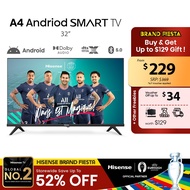 Hisense A4 Smart Android TV 32 inch | Google Play | Android 11 | DTS Virtual X | Dolby Audio | Dual Wifi 2.4/5G