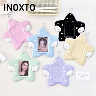 INOXTO Photocard Holder, PVC Kpop Idol Card Display 3 Inch Card Holder, Wings Pattern Plus Size With