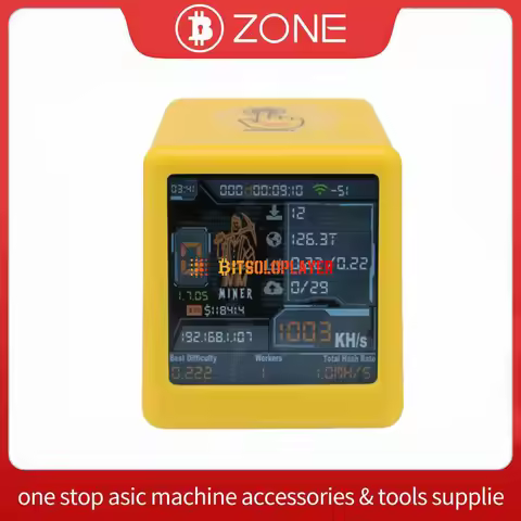 2025 New NMminer Smart TV 1060KH/S Clock Miner BTC Crypto Home Solo Miner ESP32 BTC SOLO Lottery Min