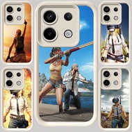 M-8 PUBG White Casing for Xiaomi Redmi 15C 13X Note poco 13T 13 13C M6 X6 Pro Plus Neo 5G
