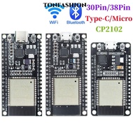 TONFASHION Microcontroller Processor Integrated, 2.4GHz ESP-WROOM-32 ESP32 ESP-32S Development Board