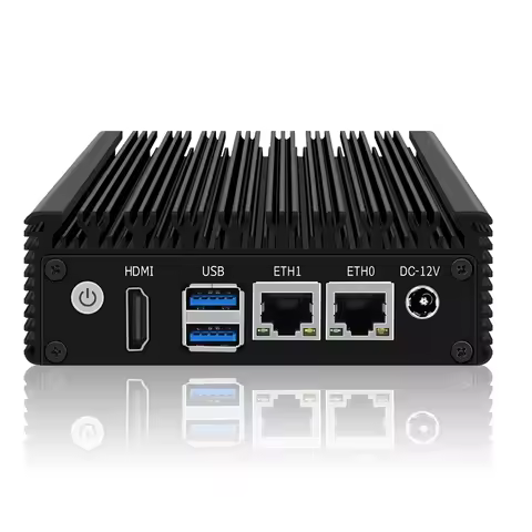 X86 Industrial Soft Router J4125 N4000 J4105 Quad Core Fanless Mini PC 2x I226-V 2.5G Nics NVMe 2xUS