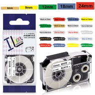 Yihui Casio Label Tape 6 9mm 12mm 18mm 24mm KL-750 KL-170 KL-60 KL-120
