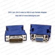 DUAL LINK DVI-I PIN 24+5 male to VGA female PASSIVE ADAPTER