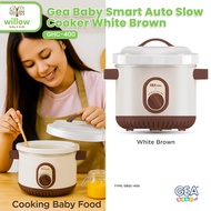 Gea Baby Smart Auto Slow Cooker White Brown 1L