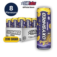 EHPlabs OxyShred Energy Drink RTD (Assorted) | Thermogenic, Sugar-Free, Clean Focus Boost | 12-Pack