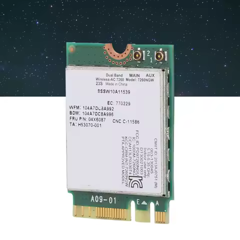 For Intel 7260AC 7260NGW Dual band Wireless Network Card For Lenovo IBM Thinkpad FRU04X6087