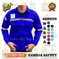 baju safety kerja / werpack kerja safety atasan las bengkel murah