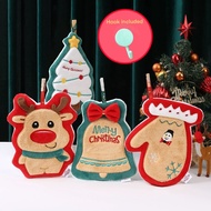 SG ready stock - Christmas Present Kitchen Hand Towel  Christmas Theme practical gift idea