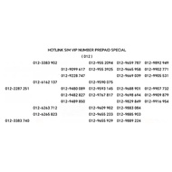 Hotlink Sim VIP Number Prepaid Special ( 012 )