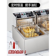 LaiZao Automatic Temperature Control Electric Fryer Commercial Double Tank Electric Fryer Constant T