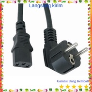 2 Pin 16A EU Plug Cable - Black