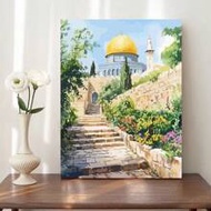 1/2pcs Acrylic Painting By Number Castle Landsape Picture Paint By Numbers For Adults Handpainted Ho
