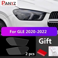 Car Headlight Protective Film For Mercedes Benz W166 C167 V167 C292 GLE 350 450 400 320 Black Sticke