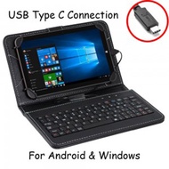 Universal Keyboard Case Casing Cover USB Type C Connector Android Windows Tablet 10 Inch