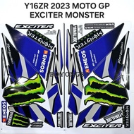 Y16ZR 2023 MOTO GP EXCITER MONSTER BODY STICKER