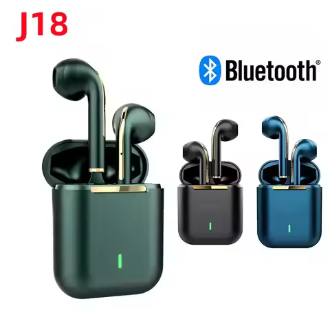 J18 Wireless Earphone Bluetooth Headset 9D Noise Reduction Gaming Headset With Microphone TWS Ear Bu