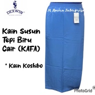 Dexwin KAIN SUSUN BIRU KAFA/Kain Biru Cair Sekolah Agama Kedah/Kain Warna Light Blue Sekolah Agama