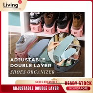 Adjustable Shoe Organizer Shoe Storage Space Saver Anti Slip Shoe Holder Shoe Rack Organizer