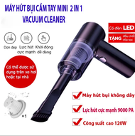 Máy Hút Bụi Cầm Tay Không Dây Siêu Mini Lực Hút Cực Mạnh 9000PA - 120W SẠC USB - Máy hút bụi mini cầ