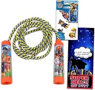 Nick Shop Paw Patrol Jump Rope for Kids, Boys ~ Paw Patrol Outdoor Toys Bundle with Paw Patrol Stickers and More | 7 Ft Paw Patrol Jumper Rope (Paw Patrol Party Favors Sports Supplies)