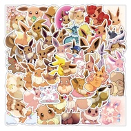 Cute Elf Eevee 50 Stickers Waterproof Luggage Notebook Scooter Water Cup Removable Stickers 4er