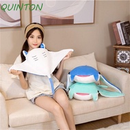 QUINTON Fish Manta Ray Doll Christmas Gift Kids Gifts Home Decor Deer Doll Stuffed for Christmas Pillow Dolls Stuffed Toys