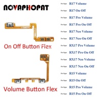 Novaphopat Power ON OFF Mute Switch Control Key Volume Button Flex Cable For OPPO R15 R17 RX17 Pro Neo