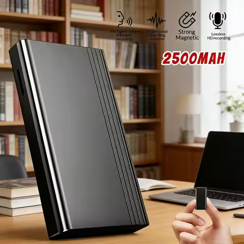 Magnetic Voice Activated Recorder SPY Recorder 2500mAh 240H Recording WAV 256kbps Magnetic Adsorptio
