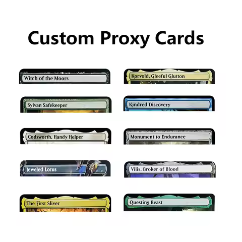 Custom High-Quality Magical Proxy Cards for Entertainment Games Non Foil Astral Dragon Jeweled Lotus
