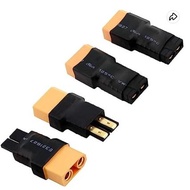 2Pairs XT90 to TRX Male Female RC Battery Charger Adapter Connector Compatible with Slash / Rustler 