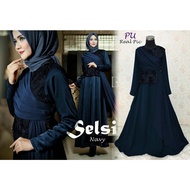 Hopylovy - Maxi Dress with Selsi Embroidered Shawl, Balotelli ft Ceruty material
