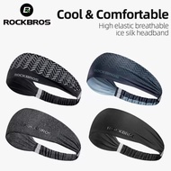 ROCKBROS กีฬา Quick-Drying Unisex ฟิตเนสยางรัดผม Breathable Anti-Slip Sweat Band