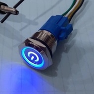 TOMBOL Switch ON OFF MOTOR - ON OFF BUTTON PUSH BUTTON ON OFF LED 12V