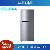 Elba 250L Fridge Refrigerator Peti Sejuk 2 Pintu  ERG2521 ER-G2521(SV)