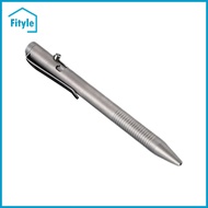 Novelty Retractable Ballpoint Pen Titanium Alloy Portable Pocket Writing 0.5mm Bolt Action Pen for W