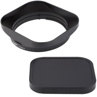 Haoge Bayonet Square Metal Lens Hood with Metal Cap Kit for Sigma 56mm F1.4 DC DN Lens