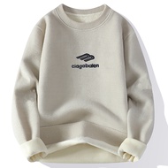 Ấm cúng lên Mens crewneck áo thun áo len Waffle kết cấu tay áo dài áo len dệt kim