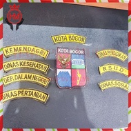Bogor City Government Service Logo Embroidery Complete Bogor Service Embroidery - HM