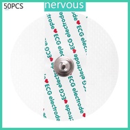 NERV 50 Pcs ECG EKG Electrodes Heart Monitor Disposable Electrode Pad for ECG Machine