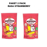 Package OF 2 PACK Monde Boromon Multigrain Strawberry Children's Snack Biscuits 50 grams