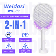 Raket Membunuh Nyamuk Elektrik Rechargeable Dual-Use Electric Mosquito Racket Mosquito Swatter with 